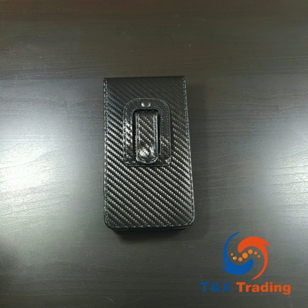 Leather Holster Pouch For Cell Phone with Belt Clip and Magnetic Closing