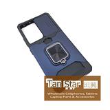 Samsung Galaxy S21 Ultra - Secure Card Holder Magnet Enabled Case with Ring Kickstand