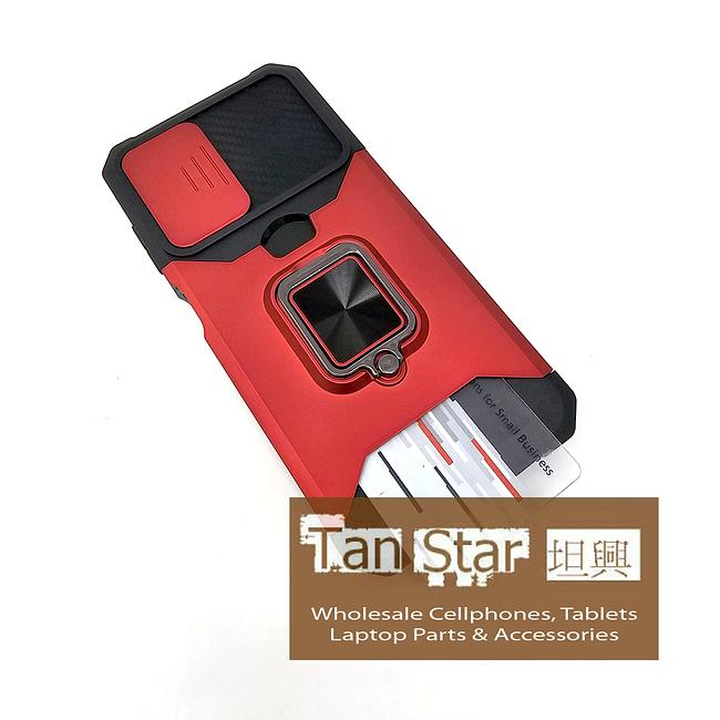 Samsung Galaxy A36 5G / A56 5G - Secure Card Holder Magnet Enabled Case with Ring Kickstand