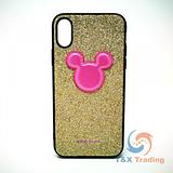 Apple iPhone X / XS - WUW Glitter Gold Mickey Case WUW-K105
