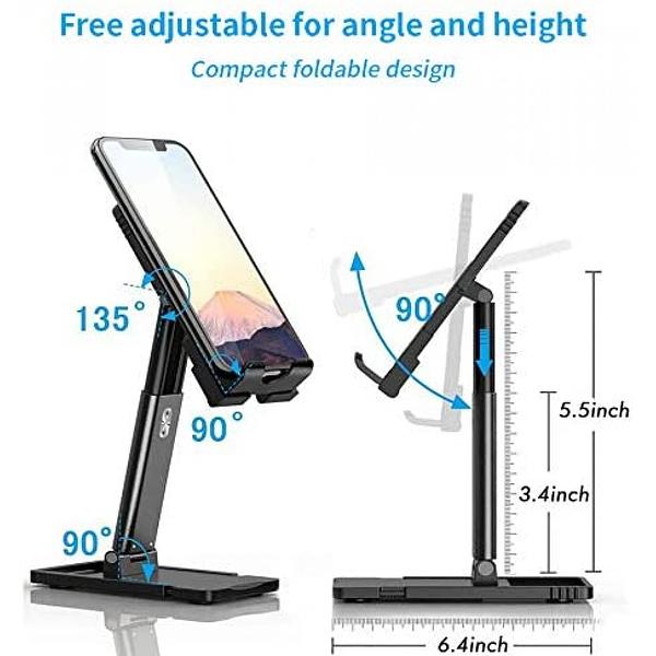 Universal Holder - Lifting Folding Phone and Tablet Holder to Desktop with Adjustable Height (Mix Colors)
