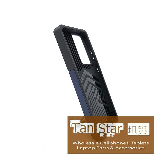 Samsung Galaxy S21 Ultra - Secure Card Holder Magnet Enabled Case with Ring Kickstand