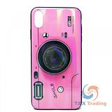 Apple iPhone XS Max - Holographic Camera Case with Pop Socket