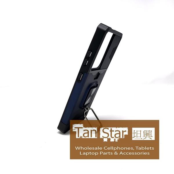 Samsung Galaxy S21 Ultra - Secure Card Holder Magnet Enabled Case with Ring Kickstand