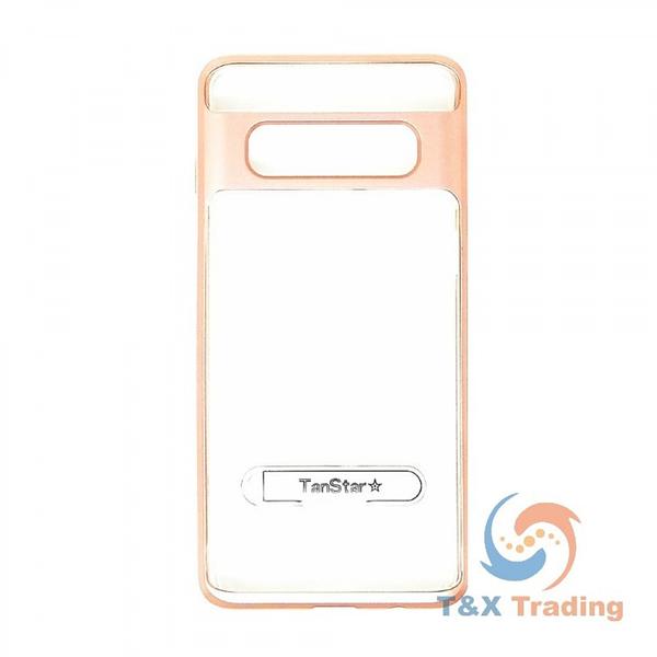 Samsung Galaxy S10e - TanStar Aluminum Bumper Frame Case with Kickstand