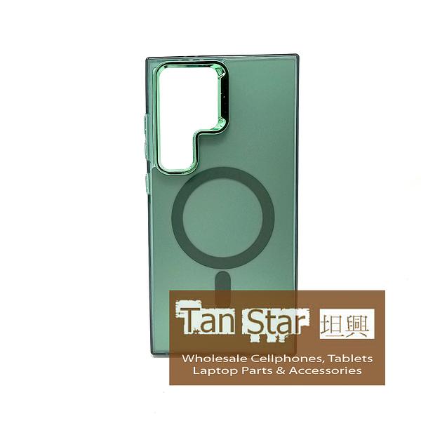 Samsung Galaxy S24 FE- MAGNETO Chrome Edge Magnet Ring Silicone Case