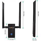 WiFi USB Adapter For Big Room, AC1200 Usb Wireless Network Adapter With 5dBi High Gain Antenna Compatible with Windows 10 8.1 8.7 Mac OS 10.6 and above,