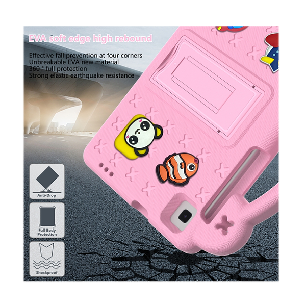 Samsung Galaxy Tab A11 Plus 11" 2025 (X230) - Kids Heavy Duty Shockproof Case with Removable Dolls and Kickstand