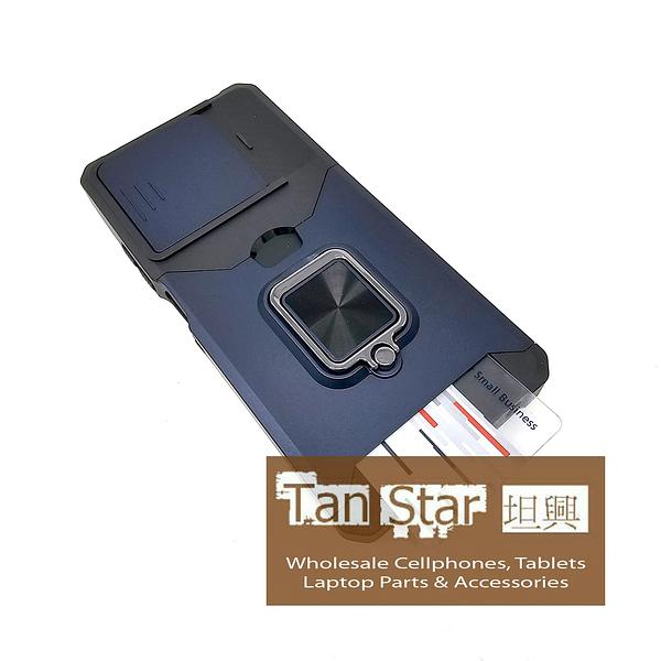 Motorola Moto G Play 2025 - Secure Card Holder Magnet Enabled Case with Ring Kickstand