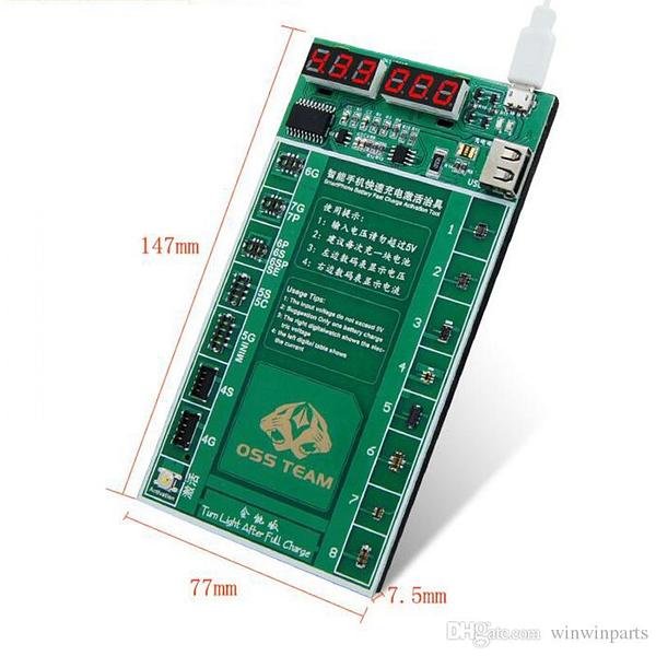 W209A Battery fast charging activated 2in1 tool Digital Display Battery activation Charge PCB board for iPhone and Android phone