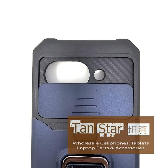 Google Pixel 9a - Secure Card Holder Magnet Enabled Case with Ring Kickstand