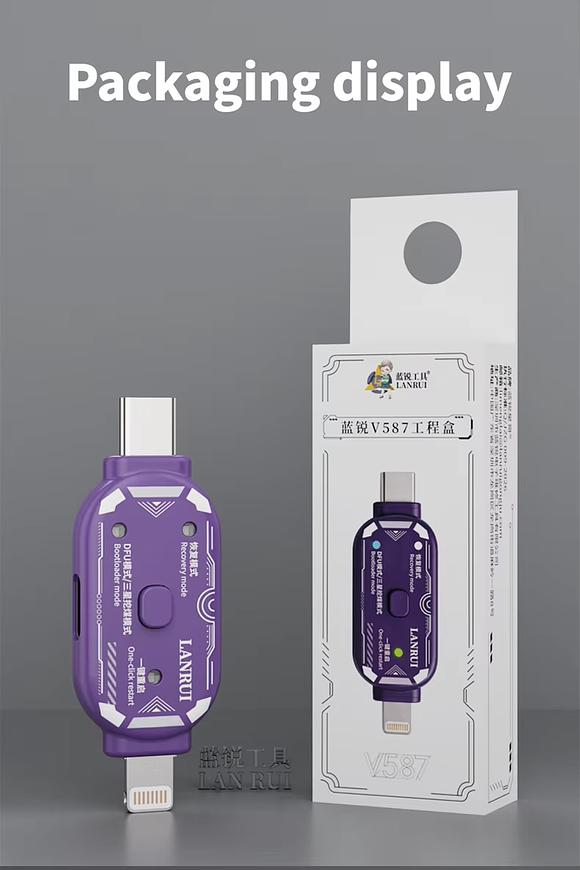 Lanrui V587 One-Click DFU Recovery Boot Mode Engineering Box for iPhone/Samsung Phones