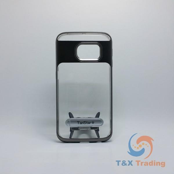 Samsung Galaxy S7 Edge - TanStar Aluminum Bumper Frame Case with Kickstand