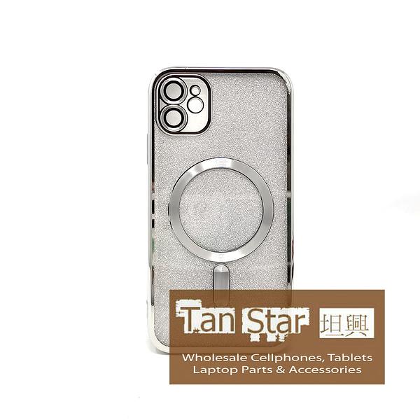 Apple iPhone 11 - SPARKLE Chrome Edge Magnet RING Silicone Case