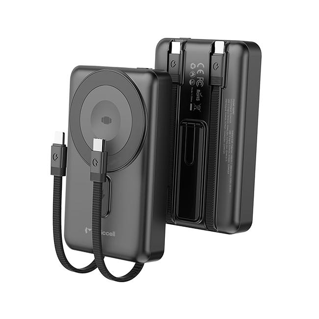 Miccell 20W 3-in 1 Wireless Power Bank with Cables & Stand 10,000mAh VQ-P87