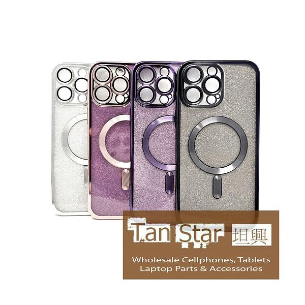 Apple iPhone 16 Pro Max - SPARKLE Chrome Edge Magnet RING Silicone Case