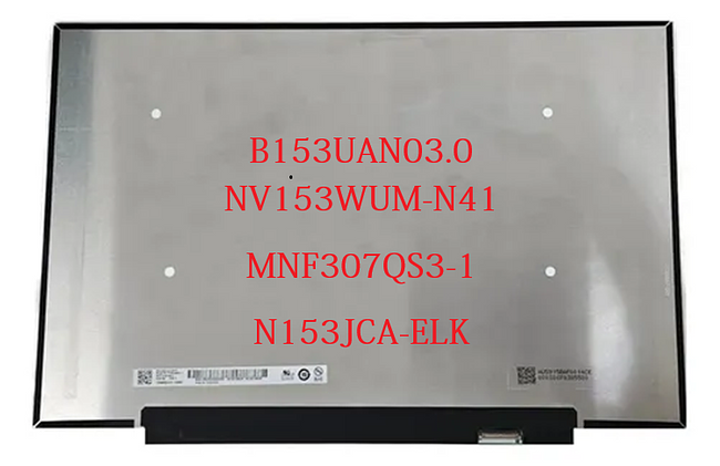 15.3" Laptop LCD Screen B153UAN03.0 NV153WUM-N41 MNF307QS3-1 N153JCA-ELK