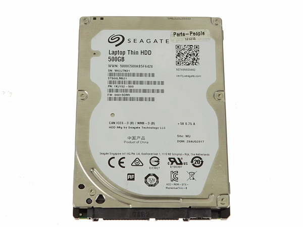 Seagate Laptop Thin HDD 500GB (refurbished)