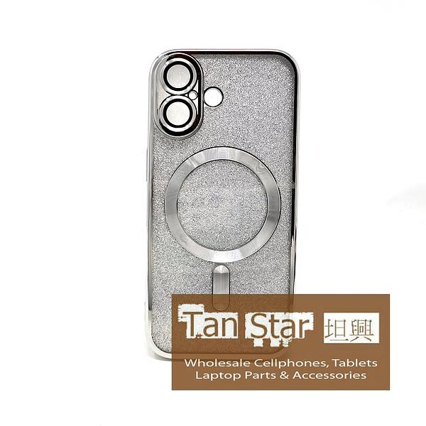Apple iPhone 17 - SPARKLE Chrome Edge Magnet RING Silicone Case