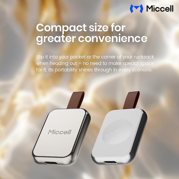 Miccell Smartwatch Wireless Magnetic Charger for Apple iWatch and Samsung VQ-W08