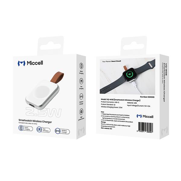 Miccell Smartwatch Wireless Magnetic Charger for Apple iWatch and Samsung VQ-W08