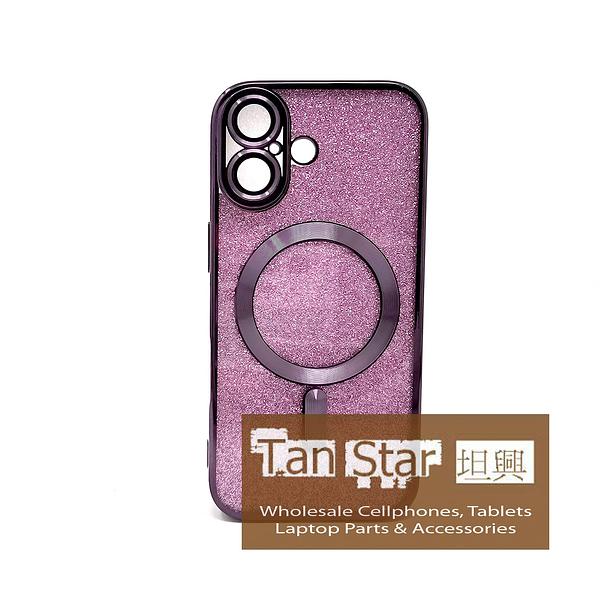 Apple iPhone 17 - SPARKLE Chrome Edge Magnet RING Silicone Case